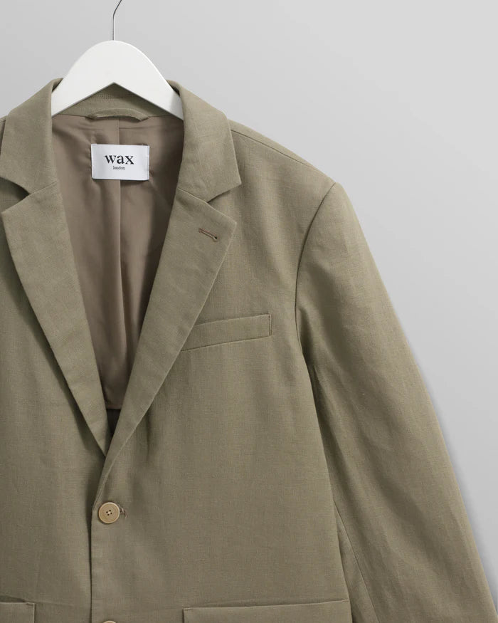 LEO BOUTIQUE Fintry Blazer Khaki WAX LONDON