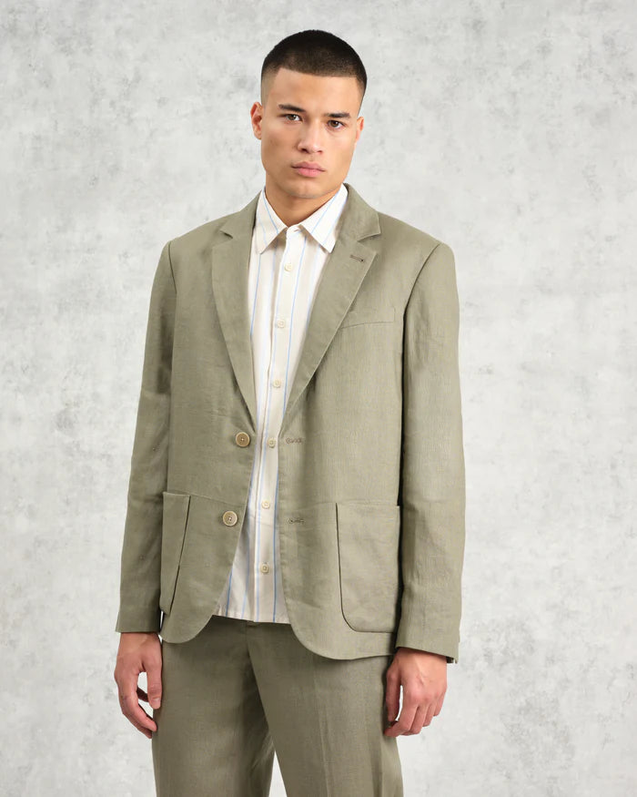 LEO BOUTIQUE Fintry Blazer Khaki WAX LONDON