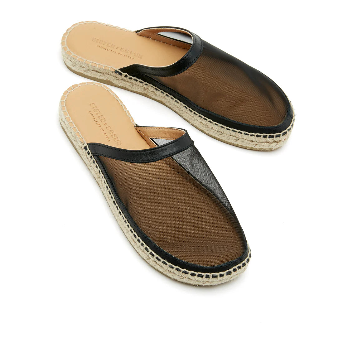 LEO BOUTIQUE Fossie Mesh Mule | Black SISTER X SOEUR 
