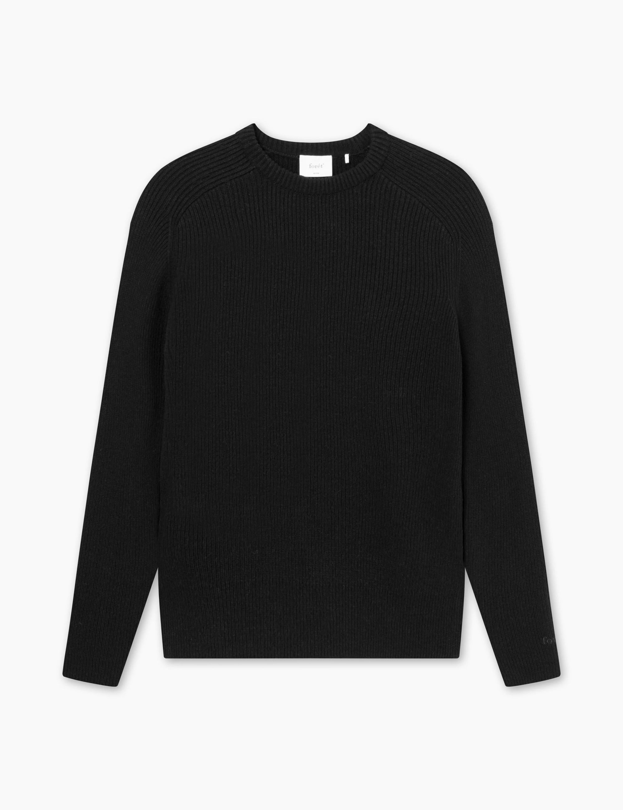 LEO BOUTIQUE Cone Rib Knit | Black Foret
