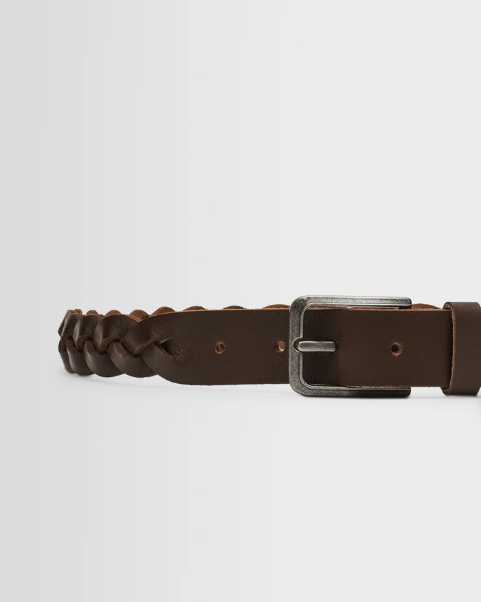 Lambeth Belt | Plaited Leather | Brown