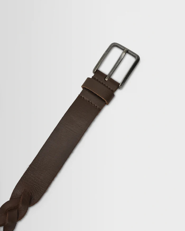 Lambeth Belt | Plaited Leather | Brown