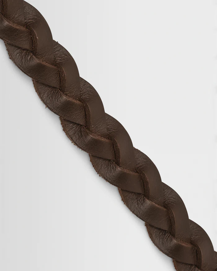Lambeth Belt | Plaited Leather | Brown
