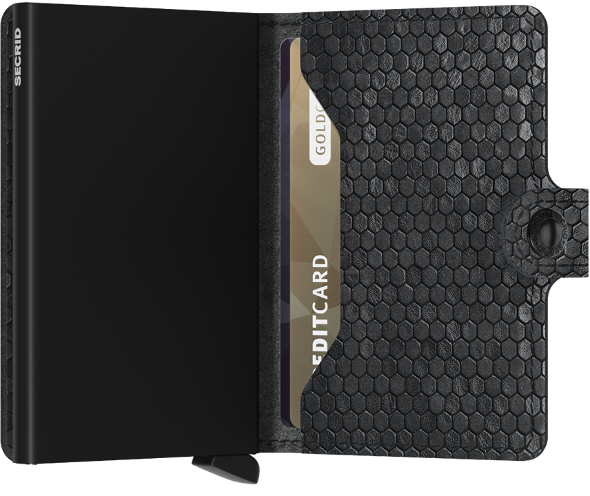 LEO BOUTIQUE Mini Wallet Hexagon Black SECRID