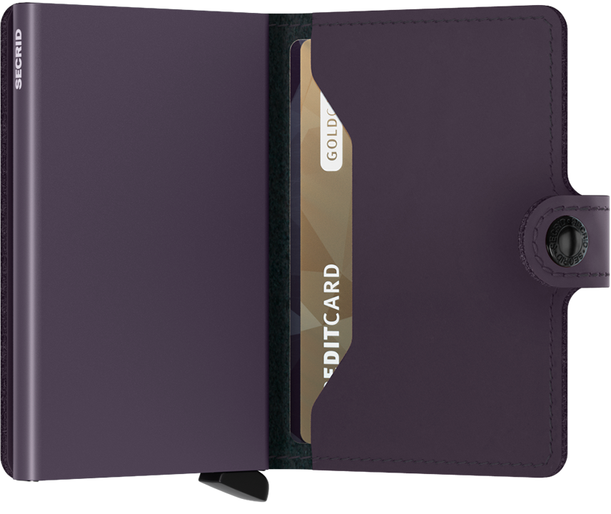 SECRID Mini Wallet Matte Dark Purple LEO boutique