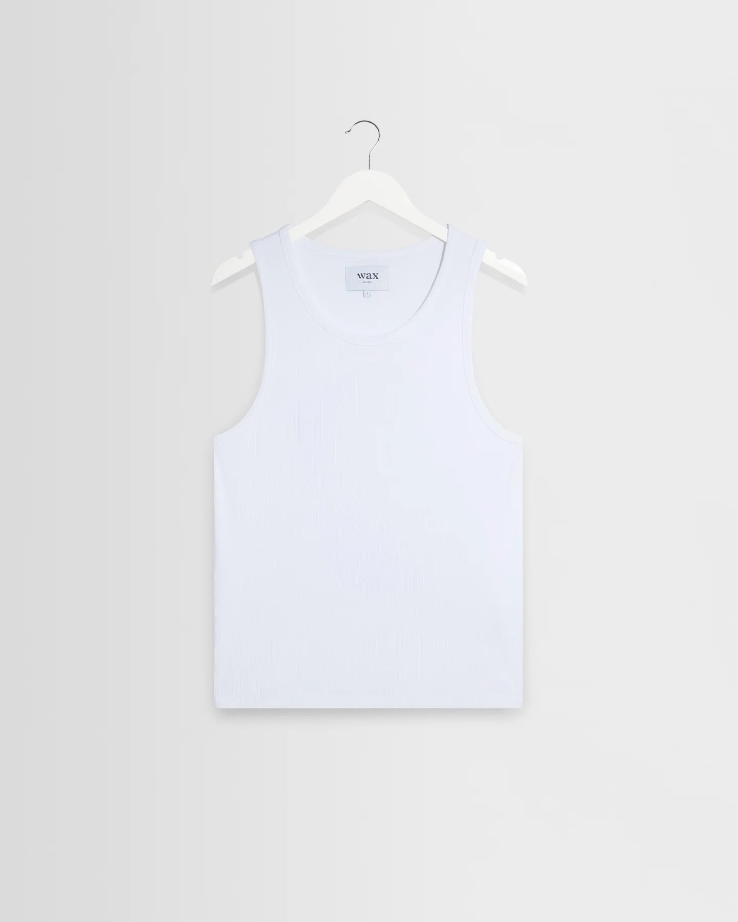 WAX LONDON Montague Vest | Rib | White LEO BOUTIQUE