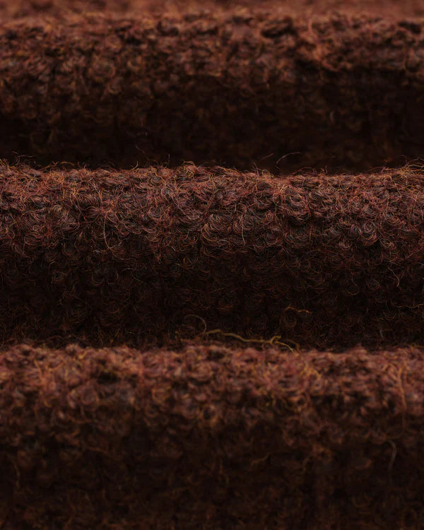 WAX LONDON Mount Reversible Overshirt Bobble Wool | Brown LEO BOUTIQUE