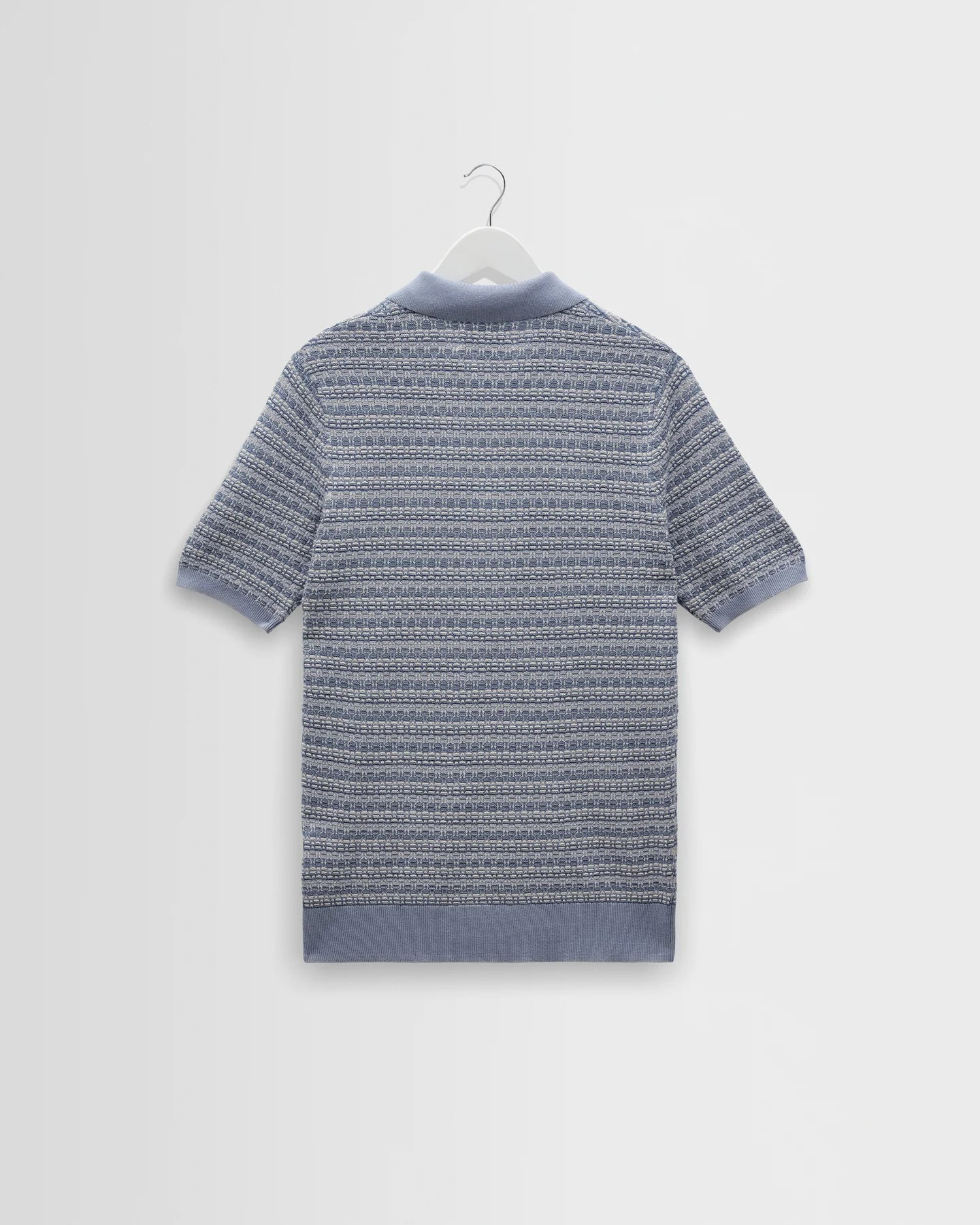 WAX LONDON Naples Polo | Mini Geo | Light Blue LEO BOUTIQUE