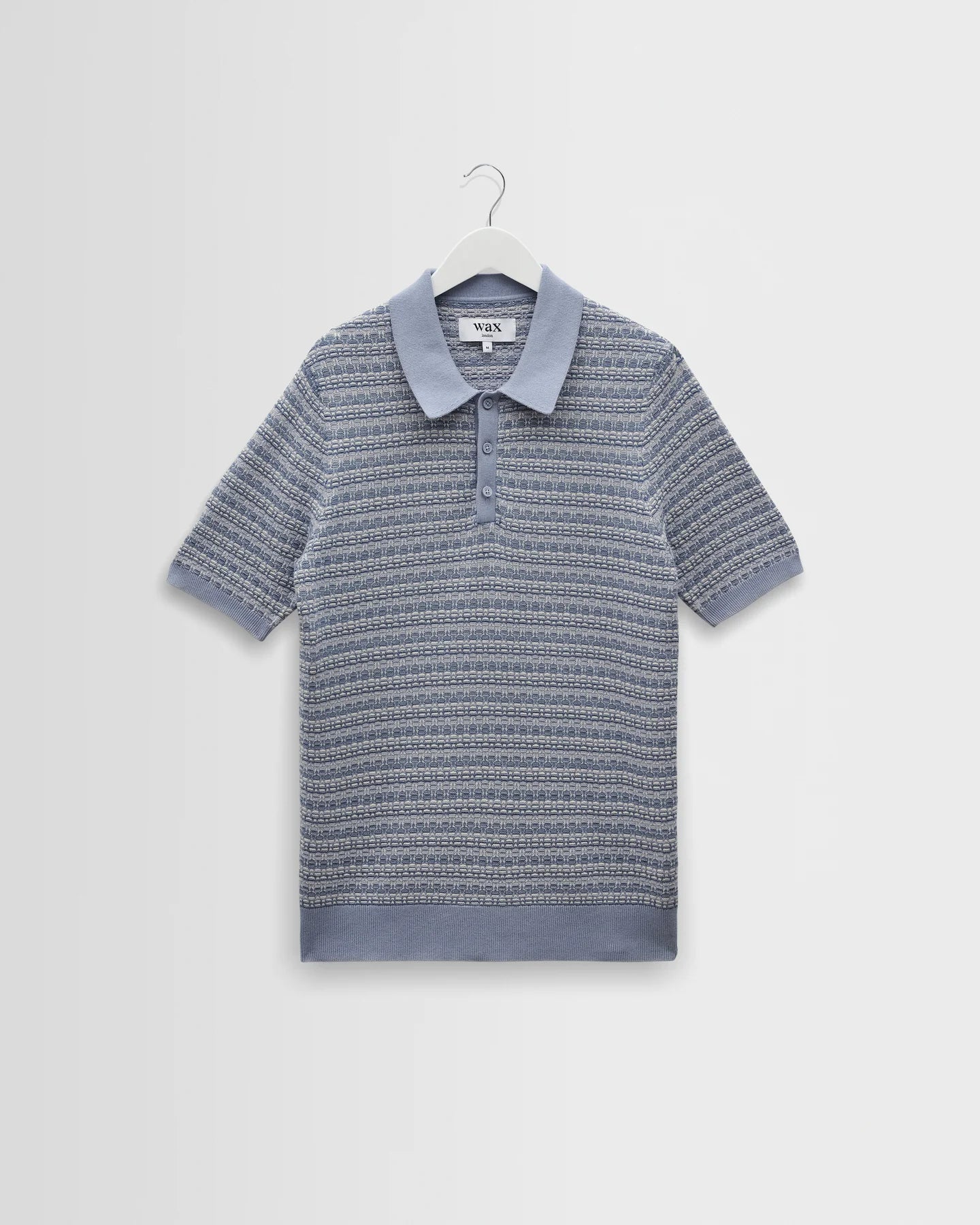 WAX LONDON Naples Polo | Mini Geo | Light Blue LEO BOUTIQUE