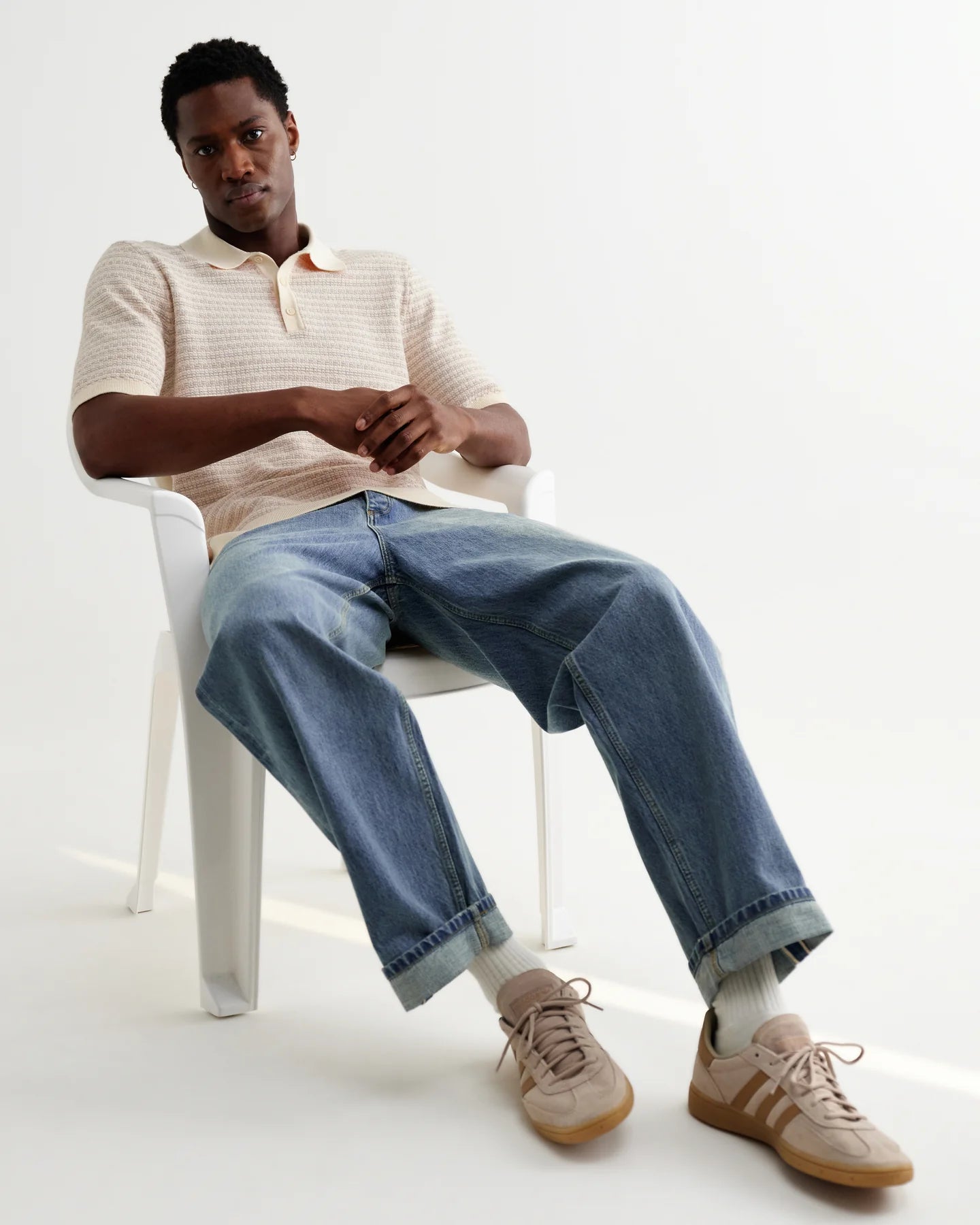 WAX LONDON Naples Polo | Mini Geo | Natural LEO BOUTIQUE