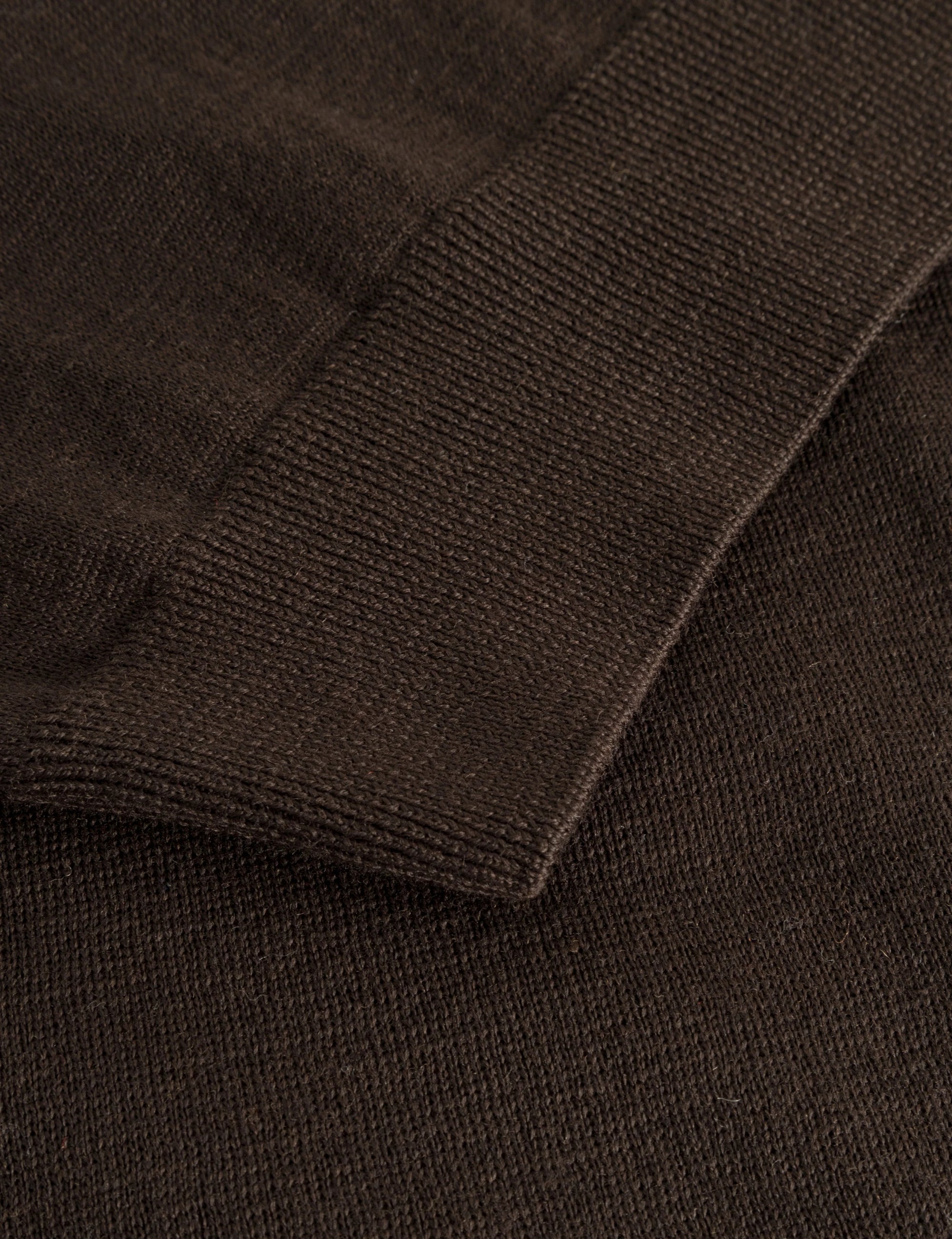 Base Merino Polo Knit | Cold Brown