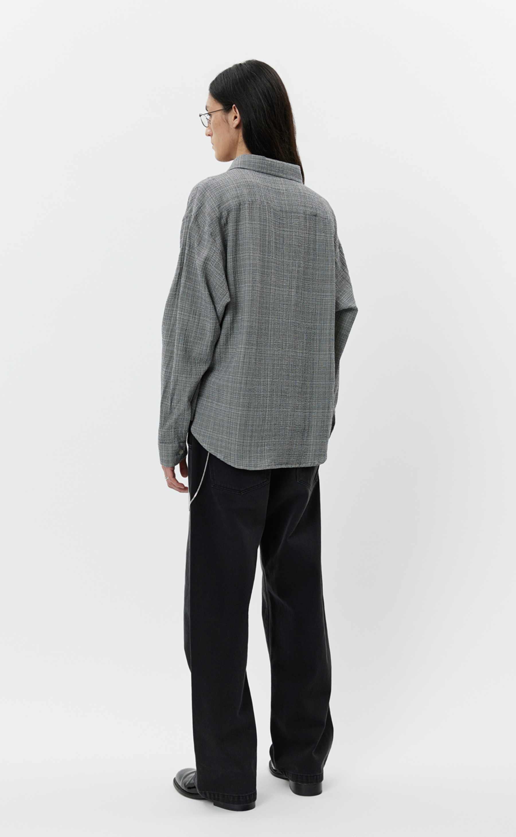 MFPEN Vacation Shirt | Seersucker Mini Houndstooth LEO BOUTIQUE