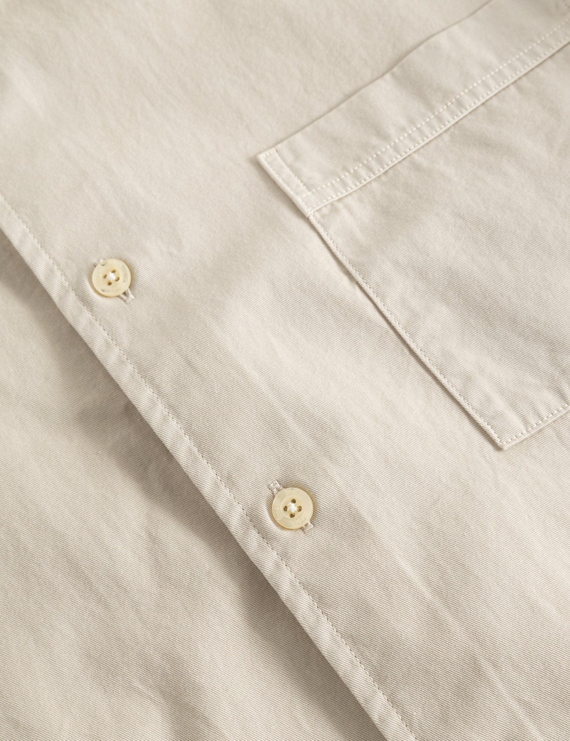 FORET Camp Light Twill Shirt | Oat LEO BOUTIQUE