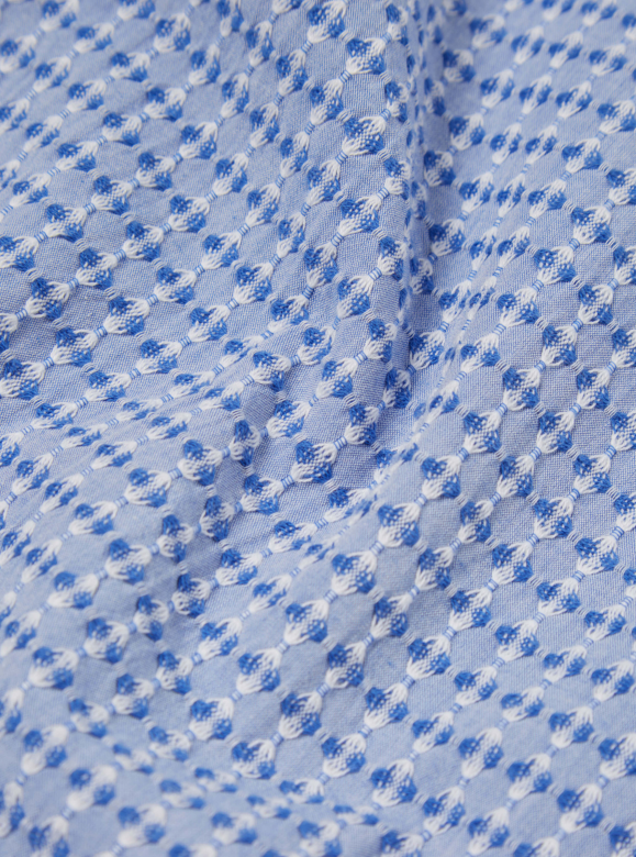 Universal Works Road shirt Delos Cotton | Blue LEO BOUTIQUE 