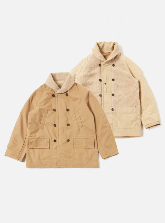 UNIVERSAL WORKS Reversible Mackinaw Jacket | Sand LEO BOUTIQUE