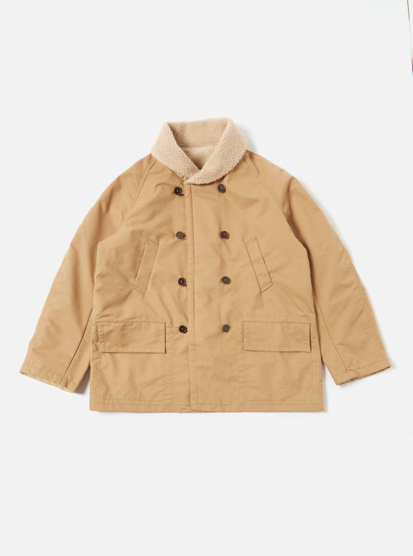 UNIVERSAL WORKS Reversible Mackinaw Jacket | Sand LEO BOUTIQUE