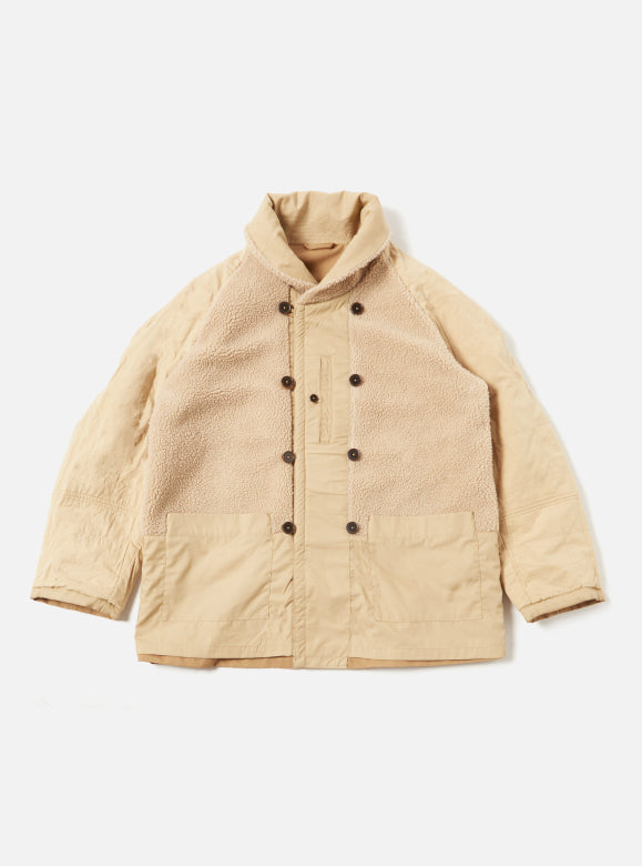 UNIVERSAL WORKS Reversible Mackinaw Jacket | Sand LEO BOUTIQUE