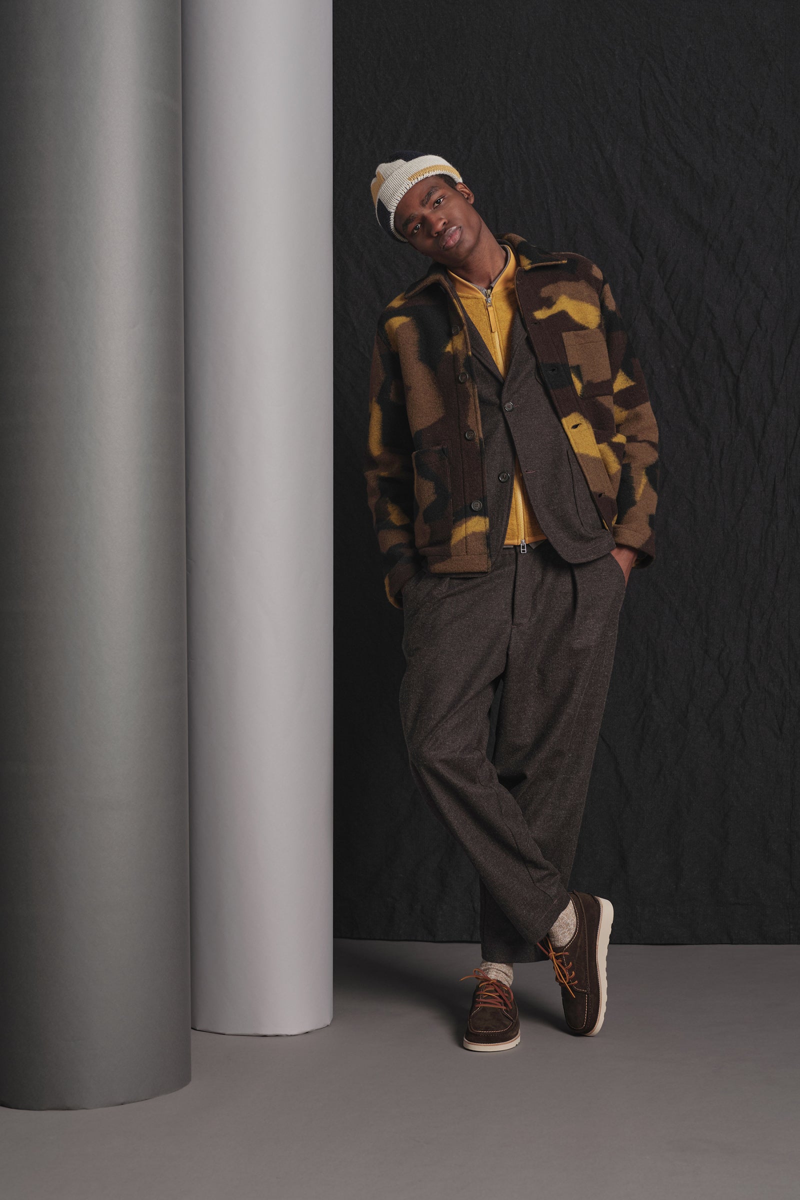 UNIVERSAL WORKS Zip Waistcoat | Yellow LEO BOUTIQUE