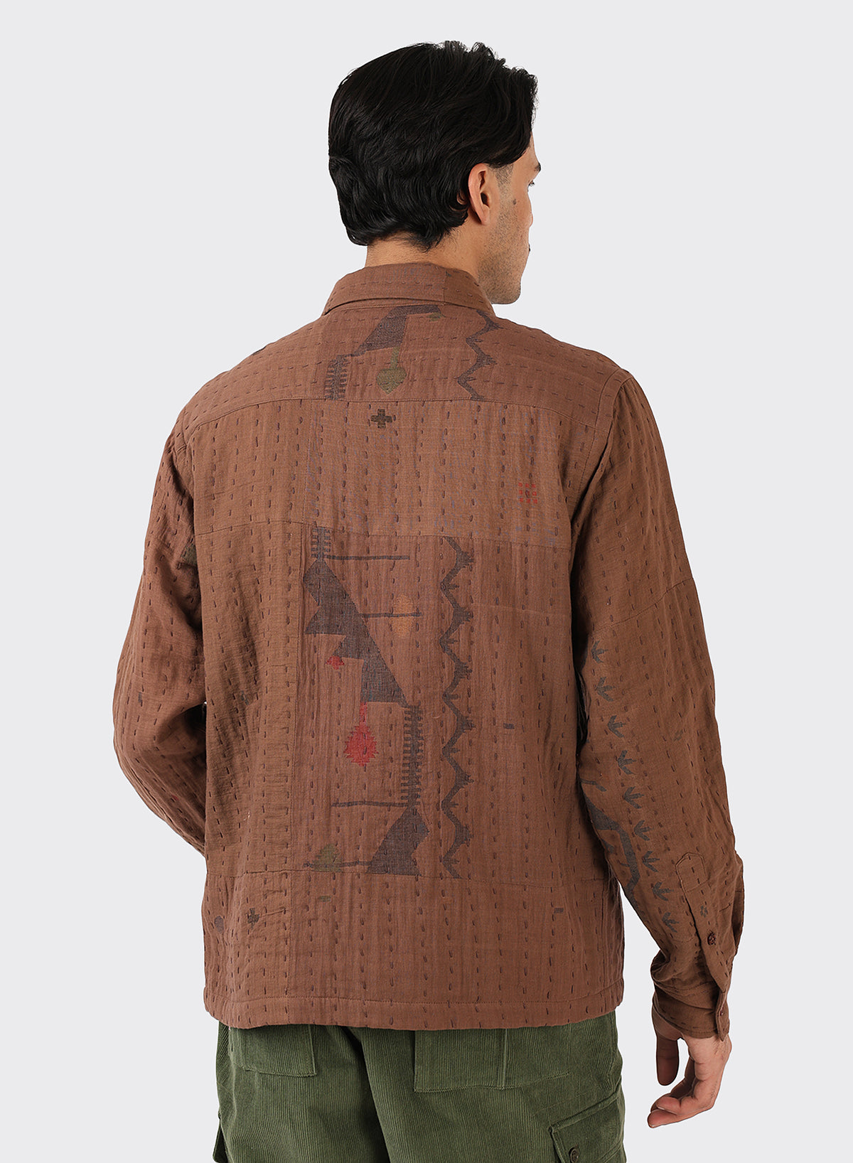 KARDO Martin Shirt | Handwoven Brown LEO BOUTIQUE