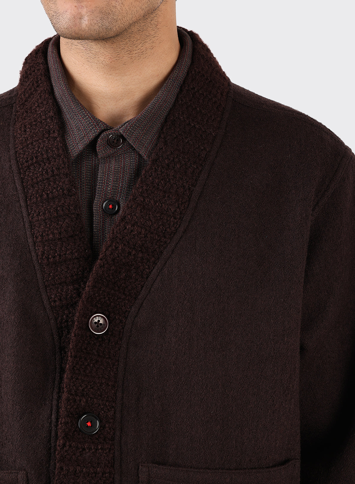 KARDO Devender Cardigan | Cocoa Powder LEO BOUTIQUE