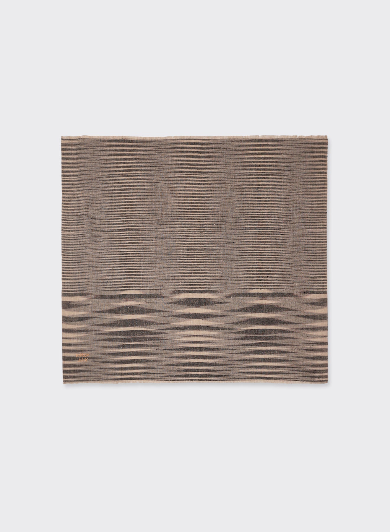 KARDO Handwoven Pashmina Bandana | Charcoal LEO BOUTIQUE