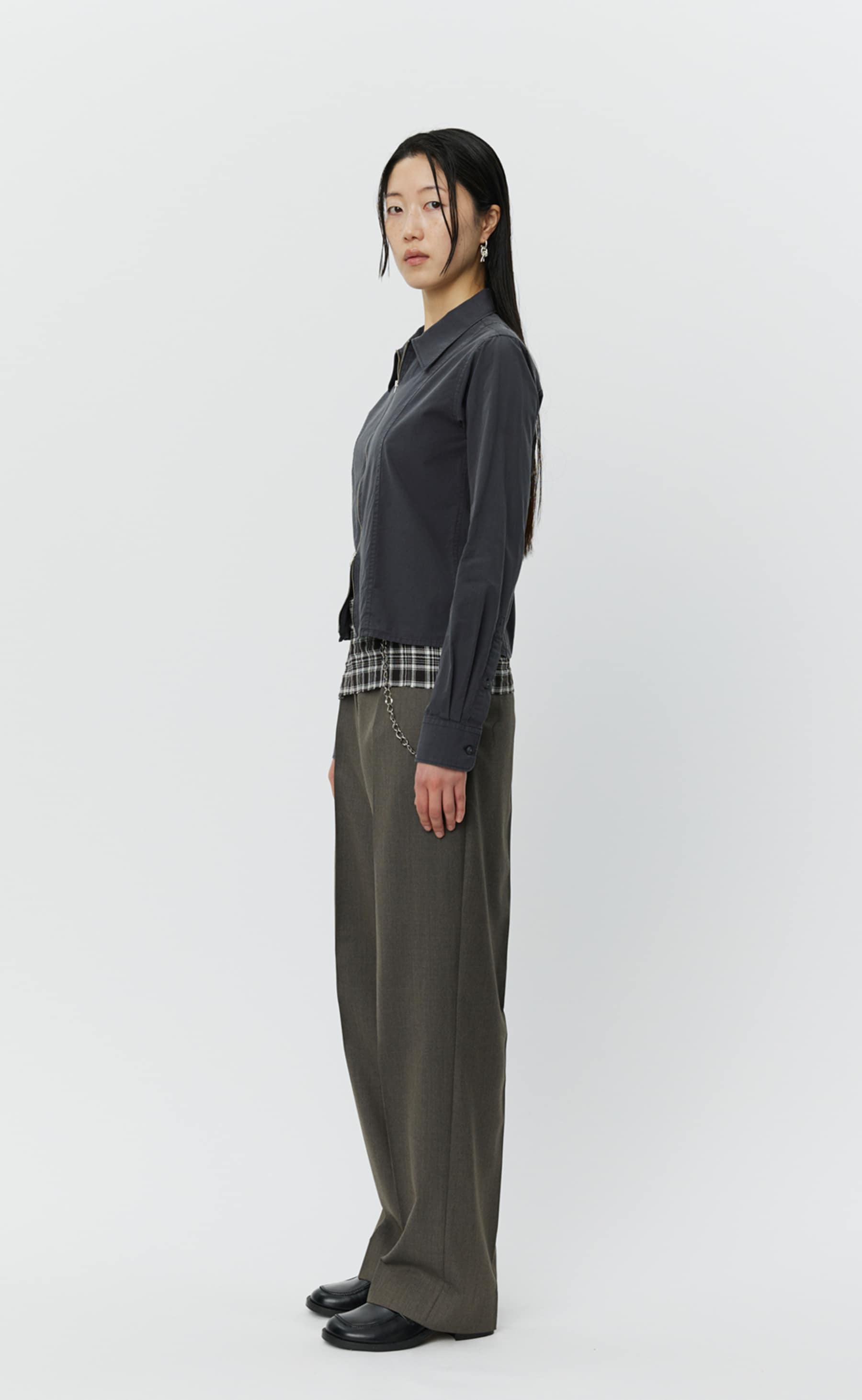 MFPEN Readers Zip Shirt | Washed Graphite LEO BOUTIQUE