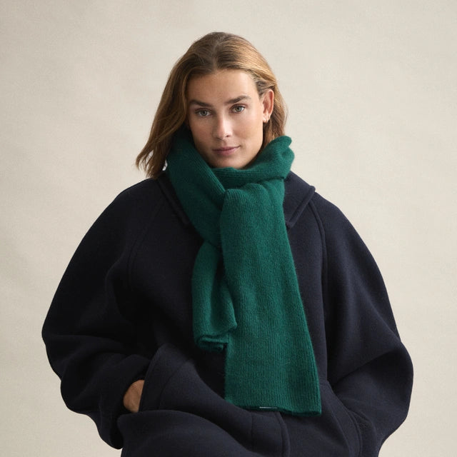 LE BONNET Knitted Scarf | Moss LEO BOUTIQUE