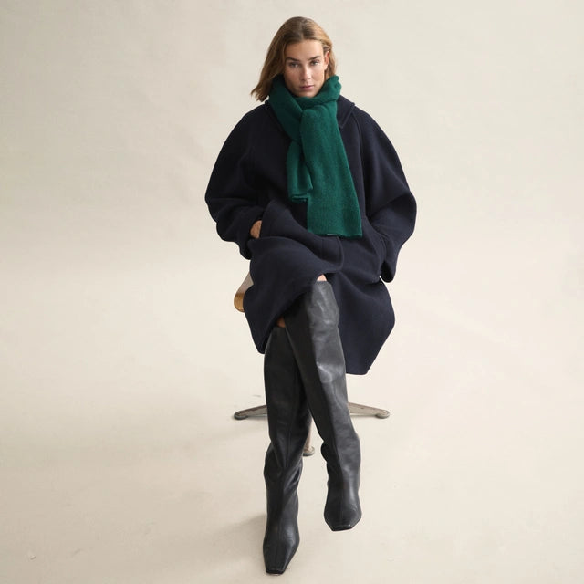 LE BONNET Knitted Scarf | Moss LEO BOUTIQUE