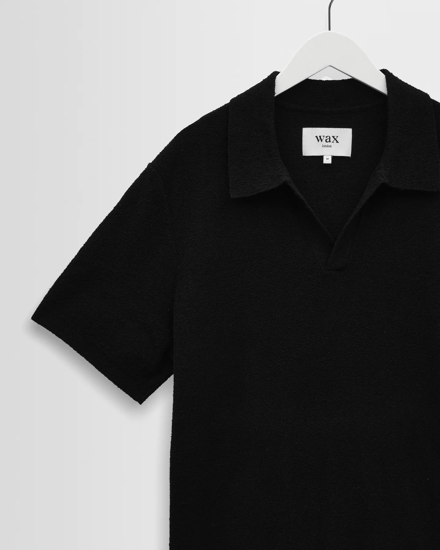 WAX LONDON Siena Polo | Boucle Yarn | Black LEO BOUTIQUE
