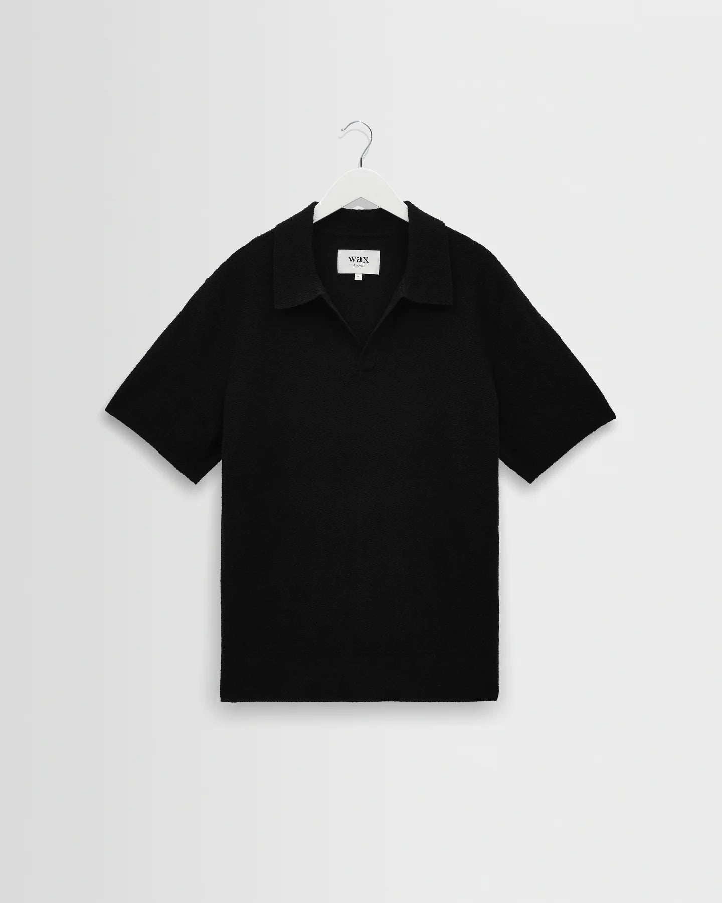 WAX LONDON Siena Polo | Boucle Yarn | Black LEO BOUTIQUE
