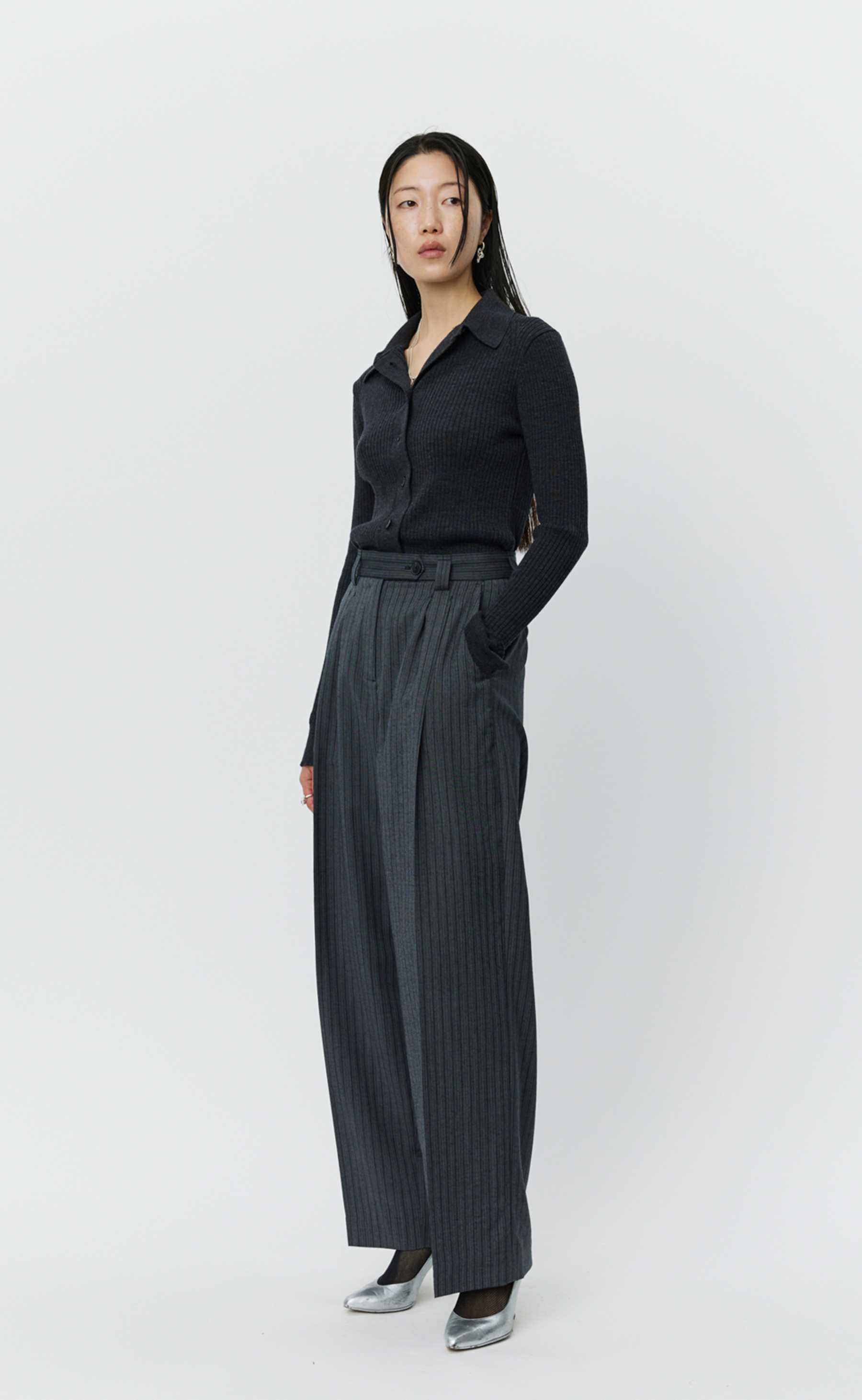MFPEN Favorite Trousers | Classic Grey Double Stripe LEO BOUTIQUE