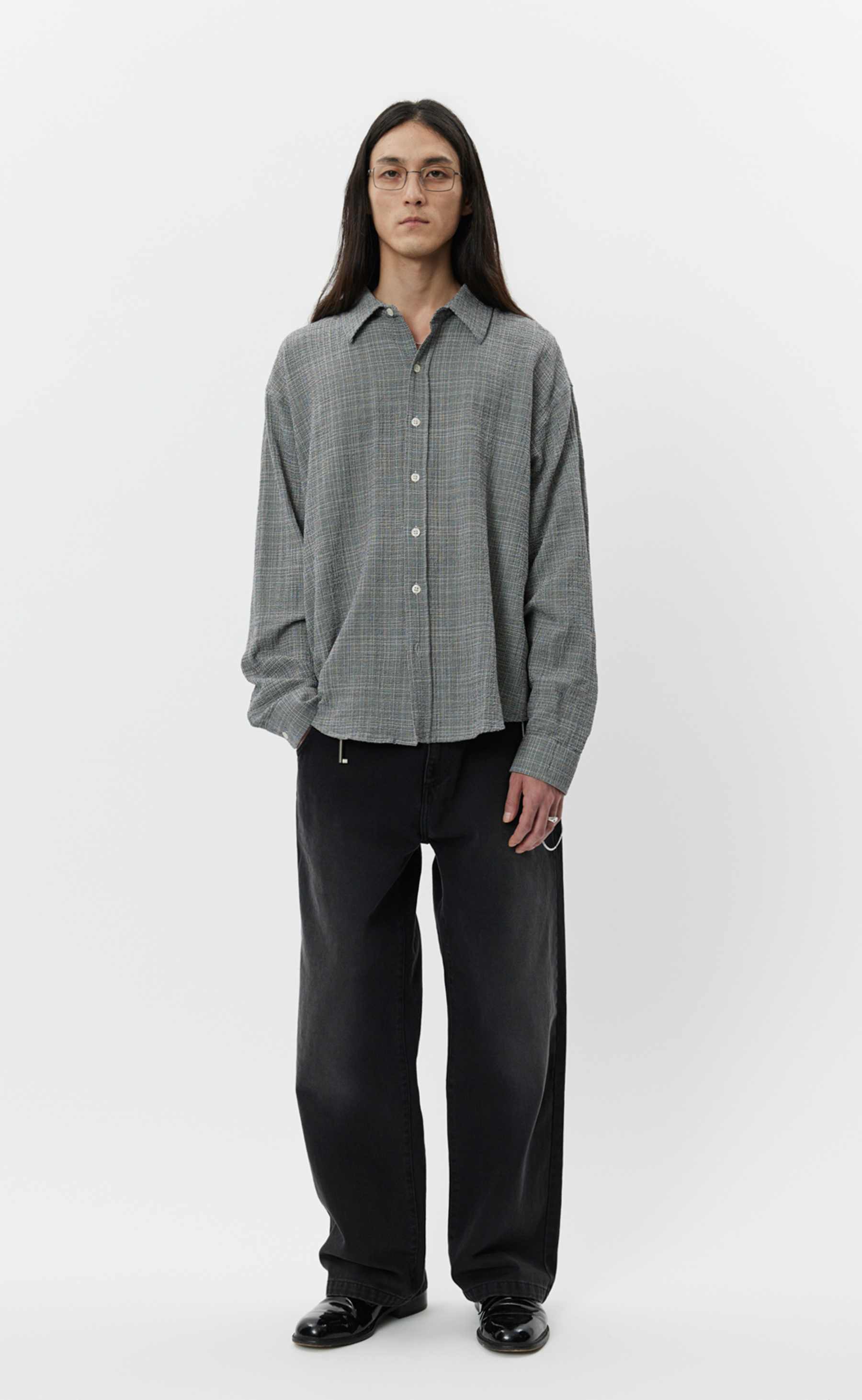 MFPEN Vacation Shirt | Seersucker Mini Houndstooth LEO BOUTIQUE