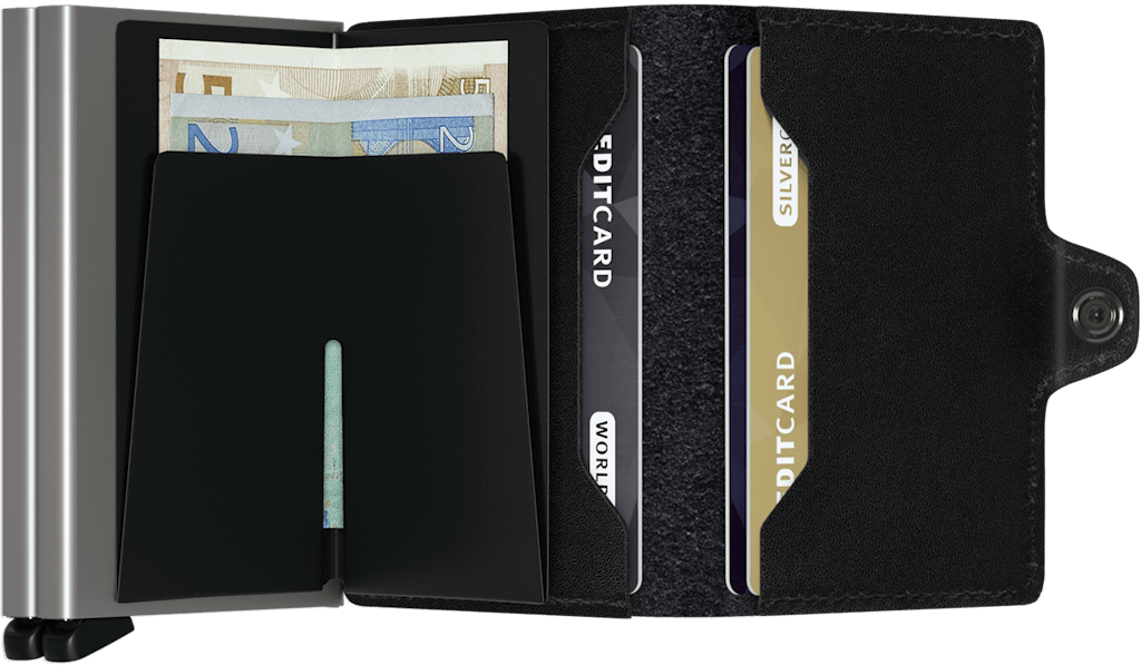 LEO BOUTIQUE Twin Wallet Original Black SECRID