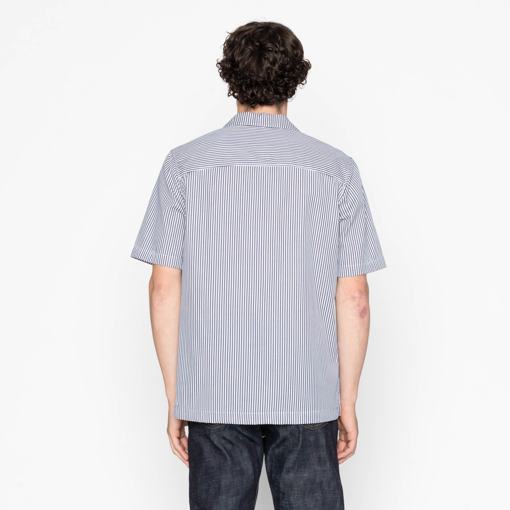 Aloha Shirt | Double Double Stripes | Blue