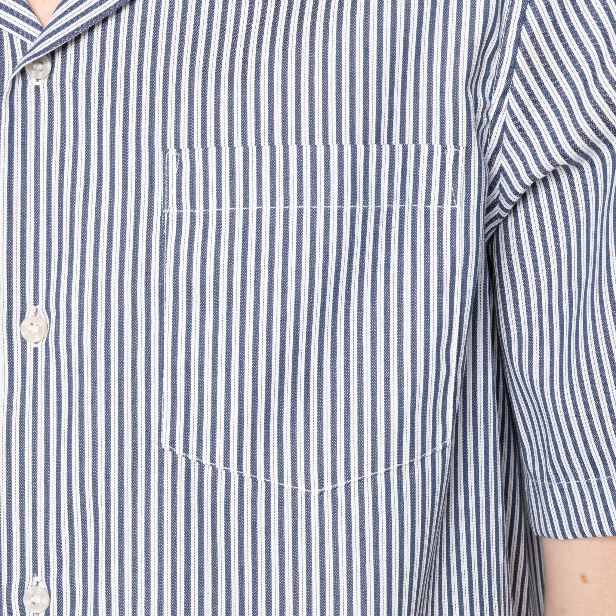 Aloha Shirt | Double Double Stripes | Blue