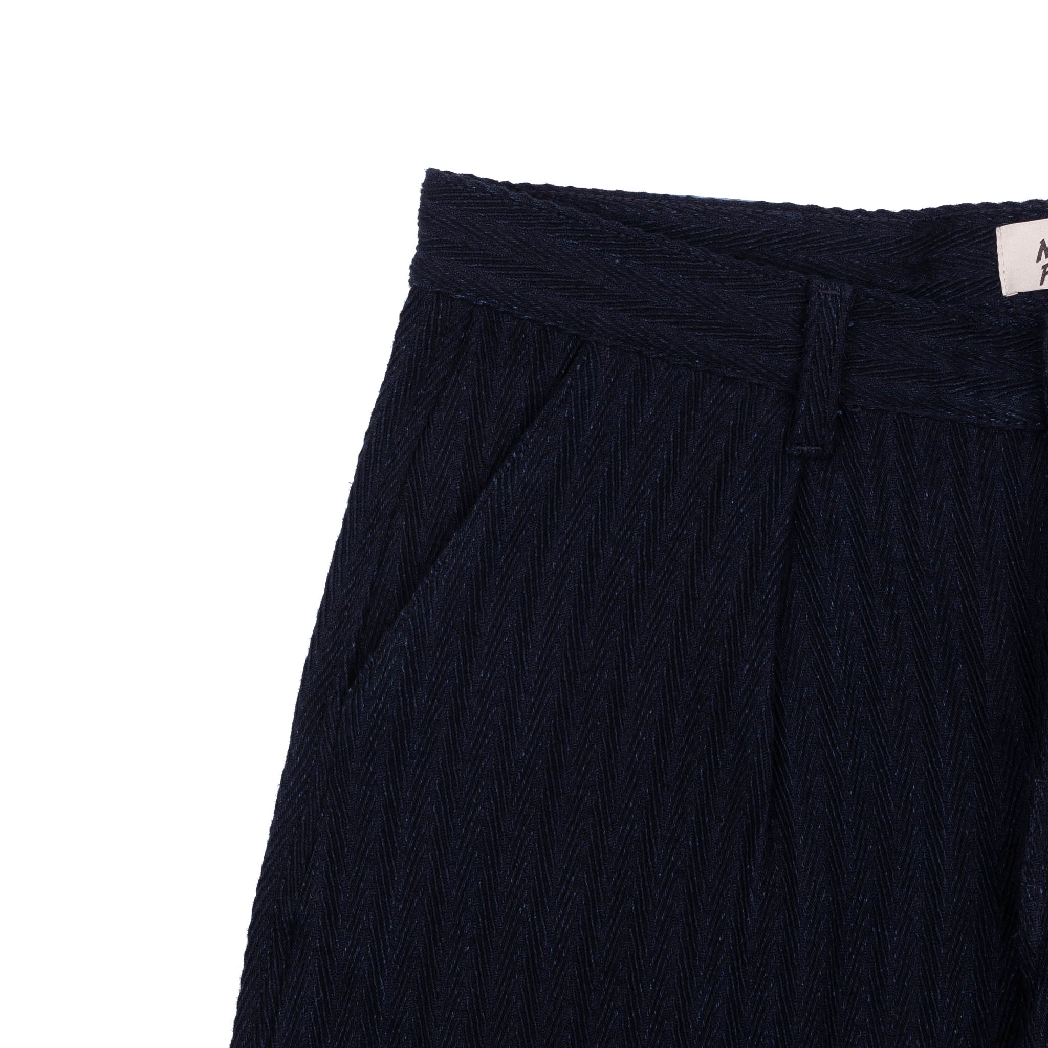 NAKED AND FAMOUS Pleated Trouser | Indigo Sugaiya LEO BOUTIQUE