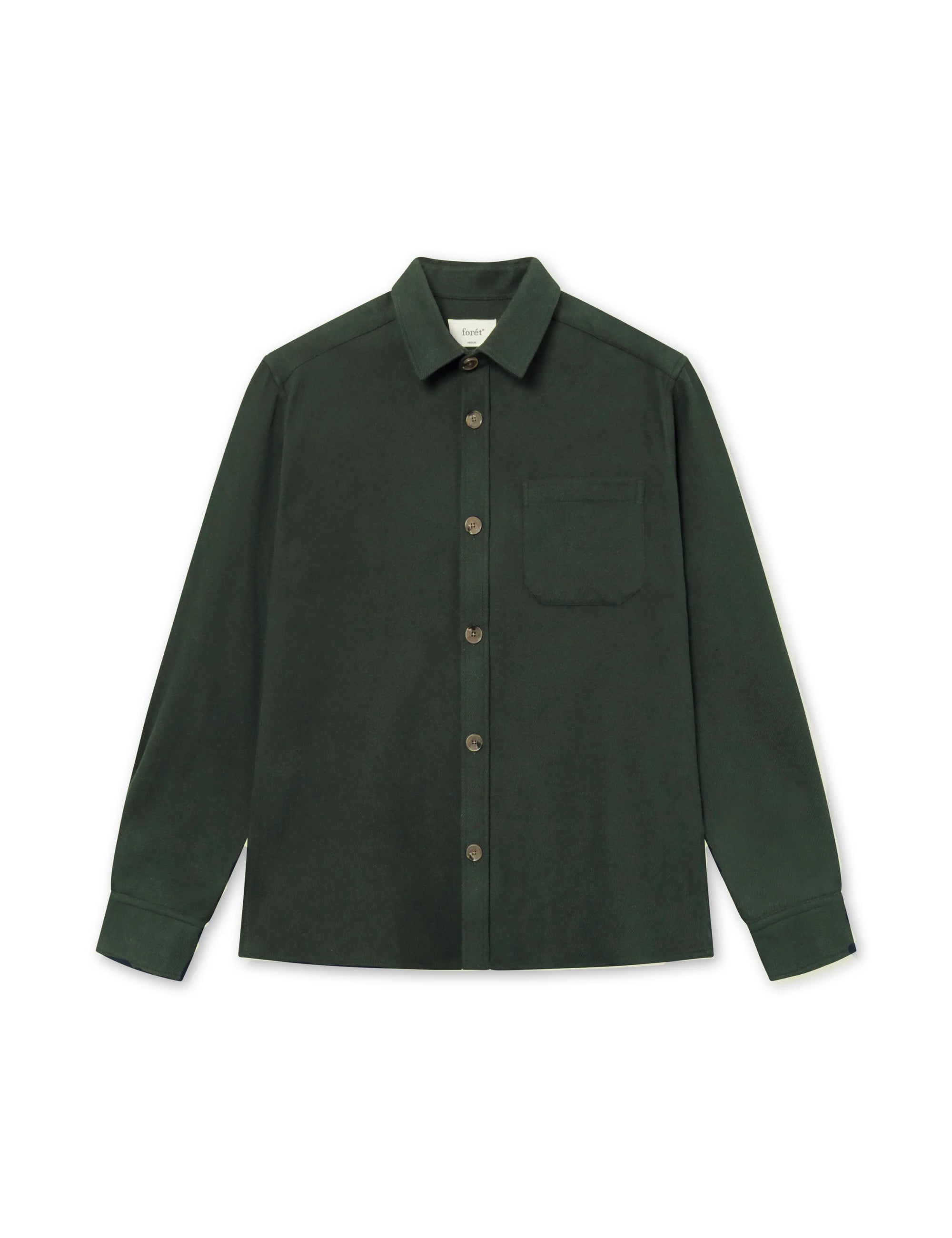 FORET Map Flannel Shirt | Dark Moss LEO BOUTIQUE