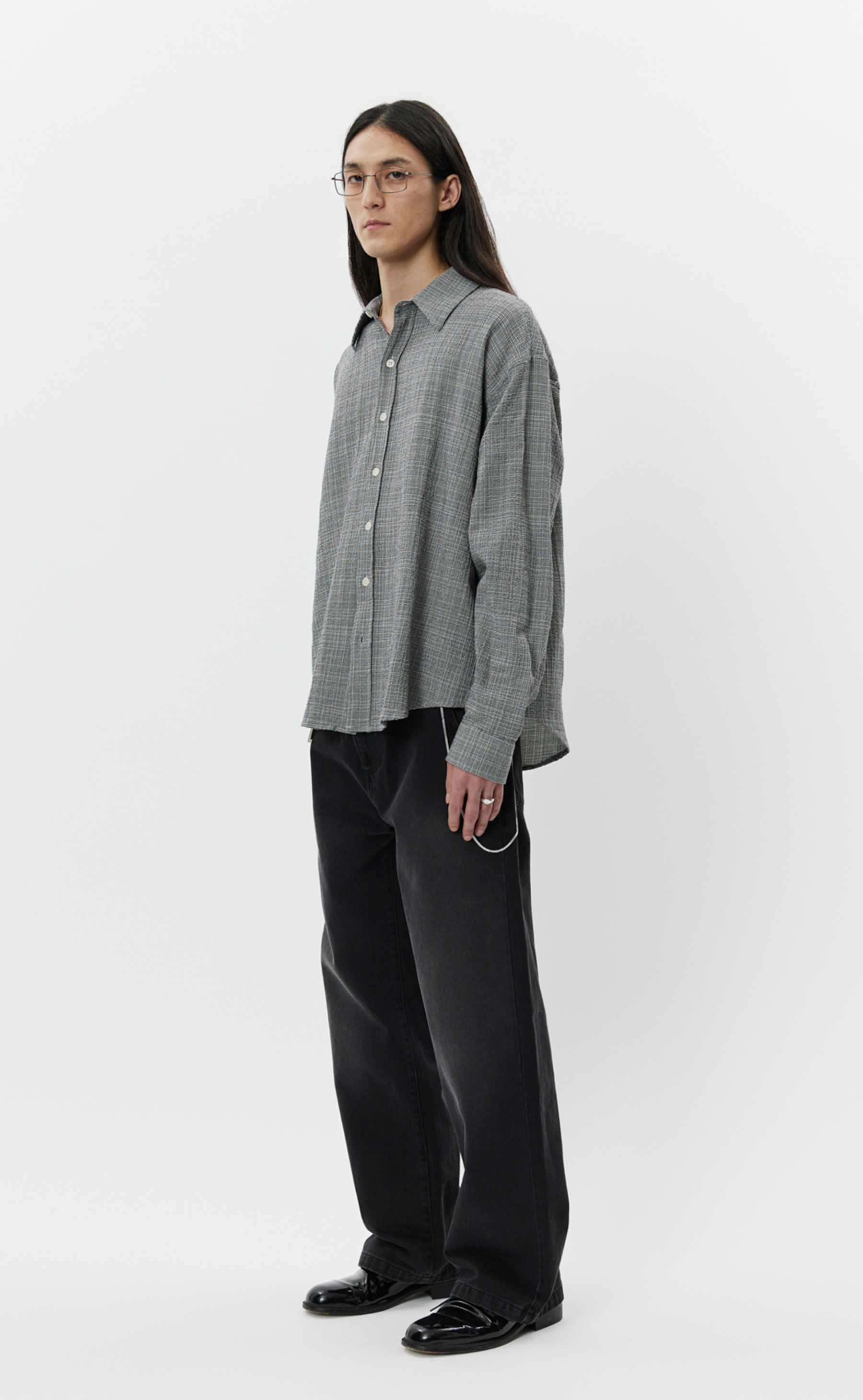 MFPEN Vacation Shirt | Seersucker Mini Houndstooth LEO BOUTIQUE