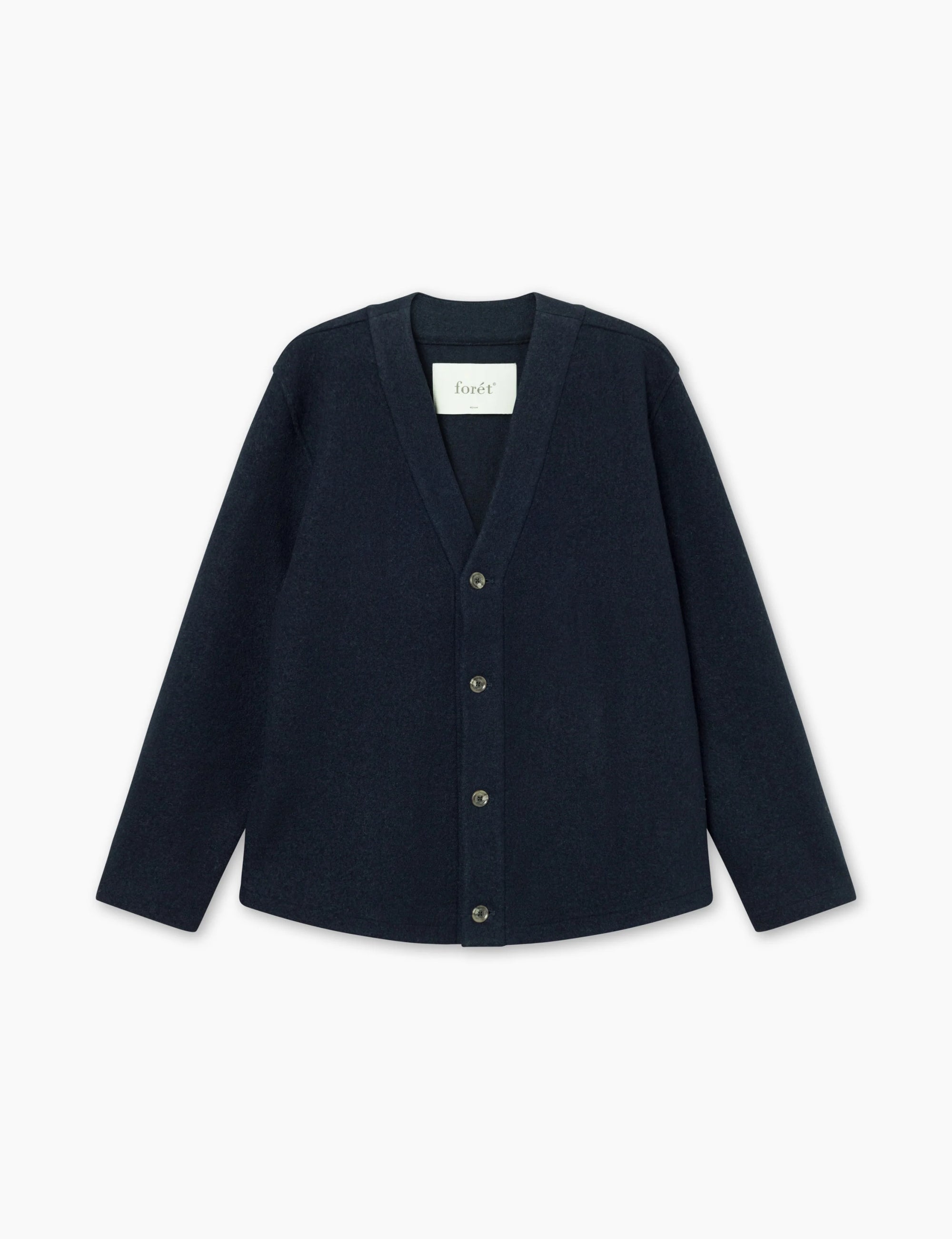 FORET Hill Wool Cardigan | Navy LEO BOUTIQUE