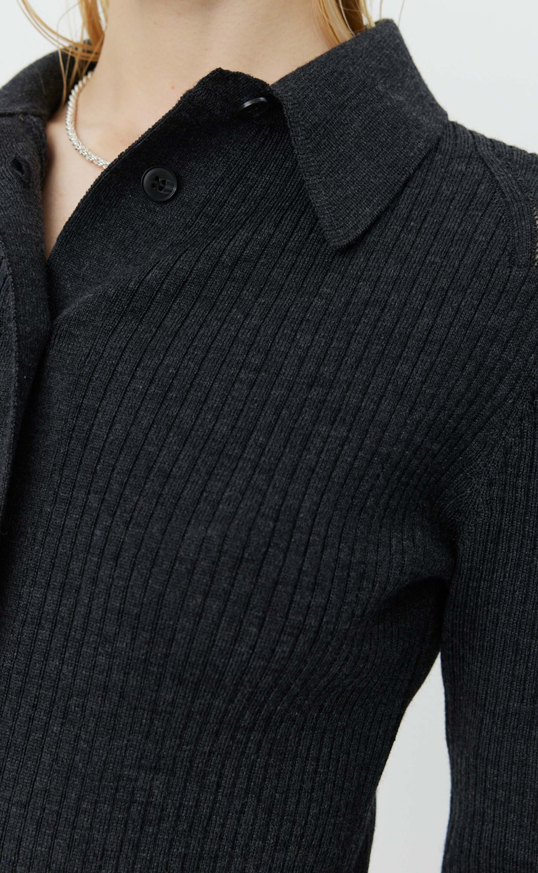 MFPEN Knitted Rib Shirt | Dark Grey LEO BOUTIQUE