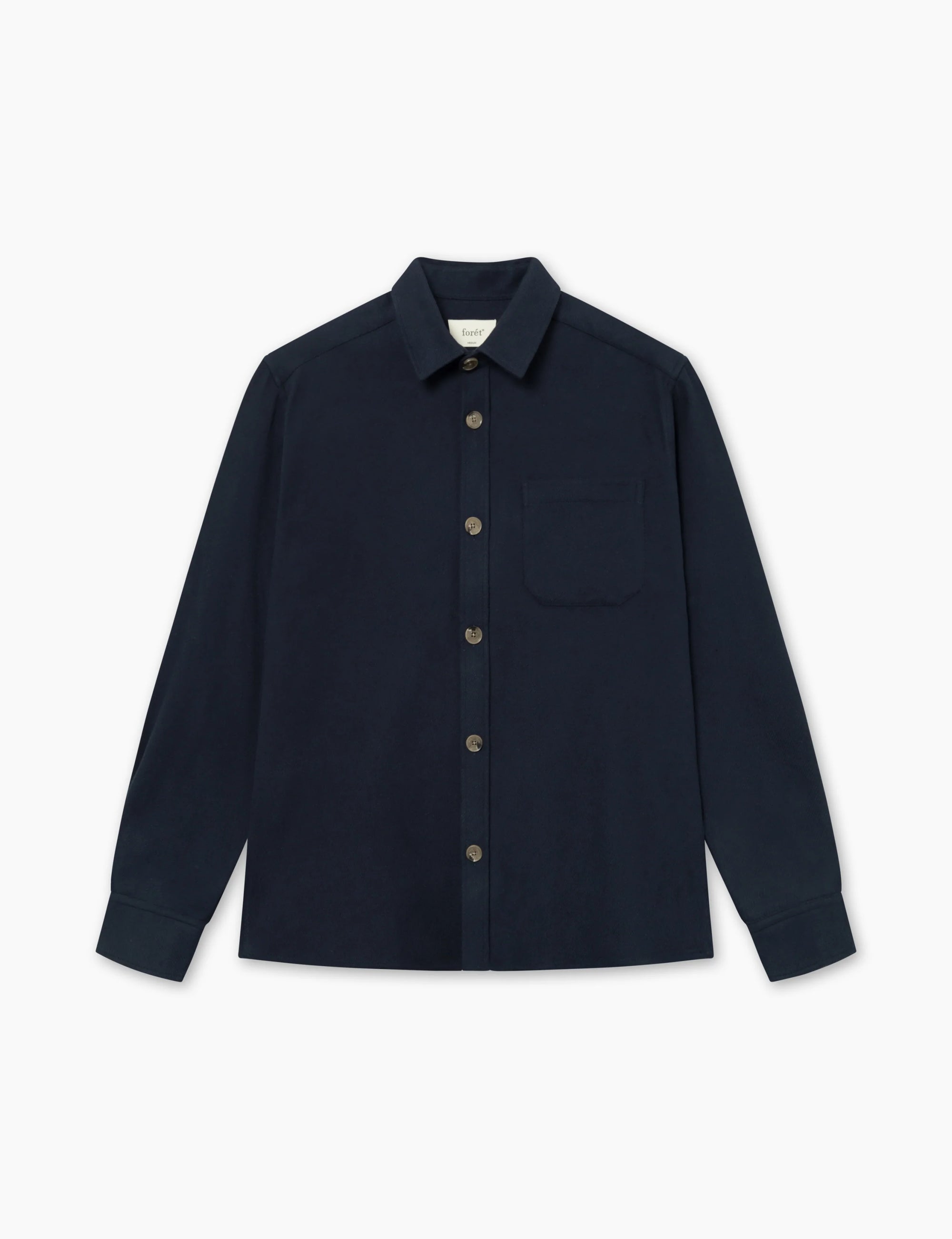 FORET Map Flannel Shirt | Navy LEO BOUTIQUE