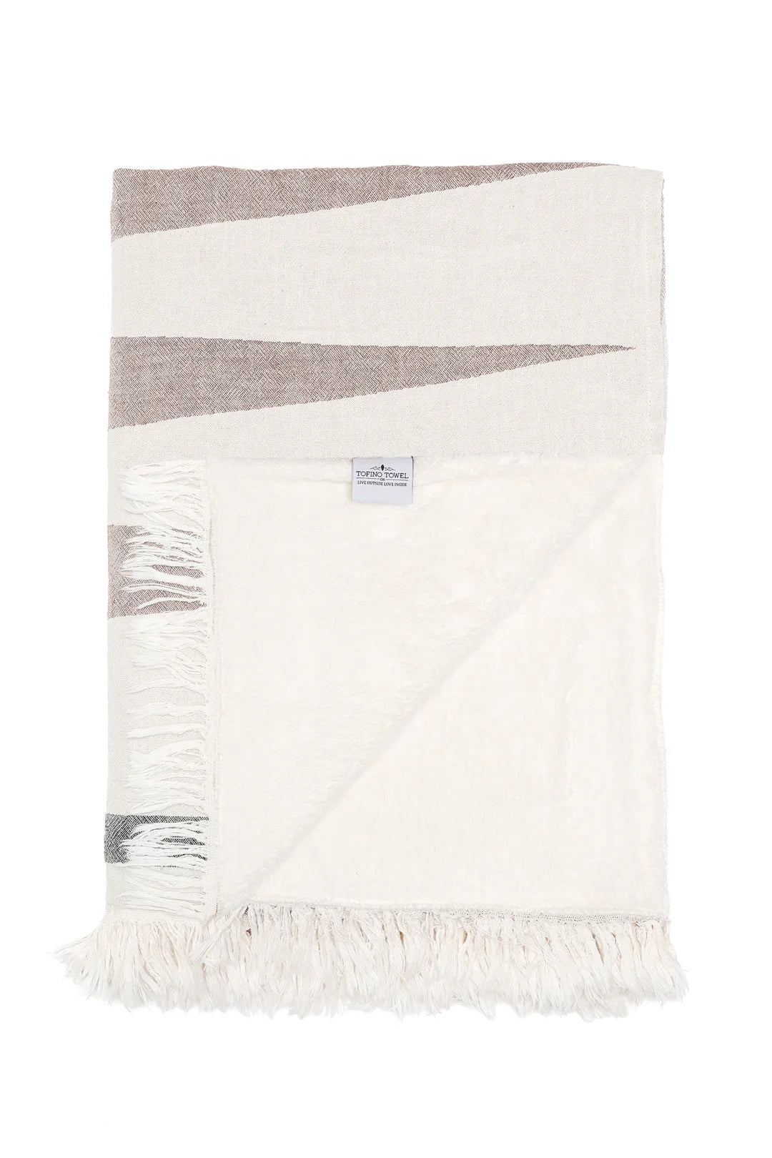 LEO BOUTIQUE The Wren Fleece Throw Walnut TOFINO TOWEL