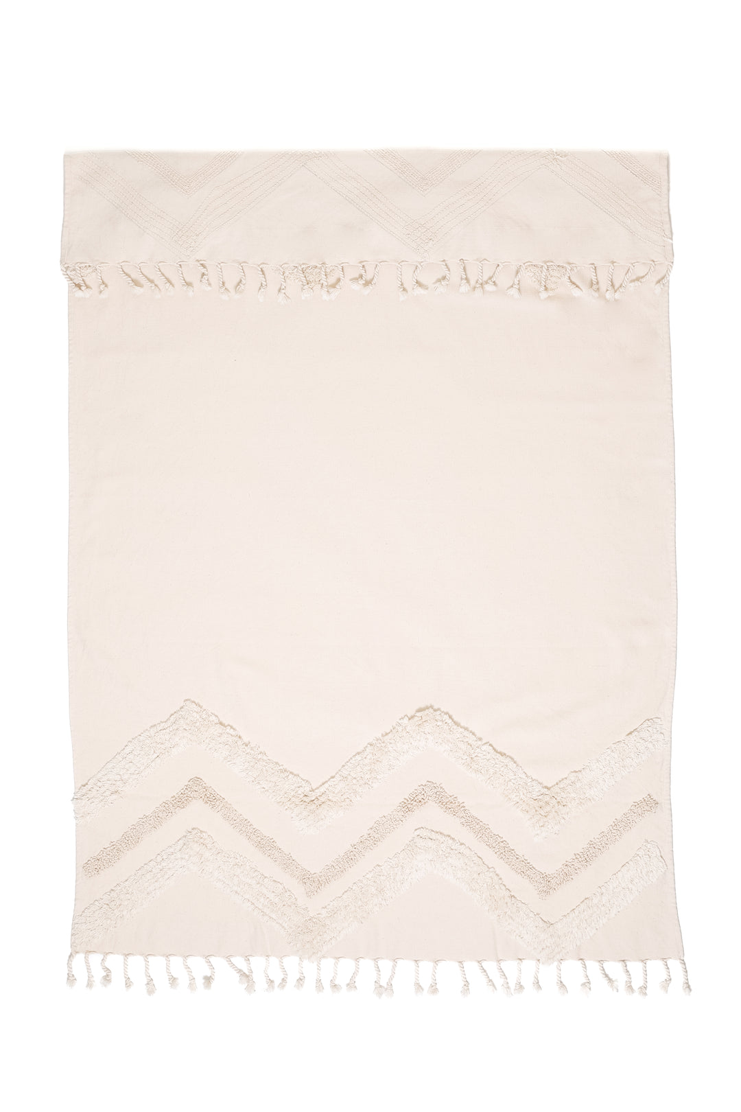 LEO BOUTIQUE The Freya Boho Textured Throw | Natural TOFINO TOWEL