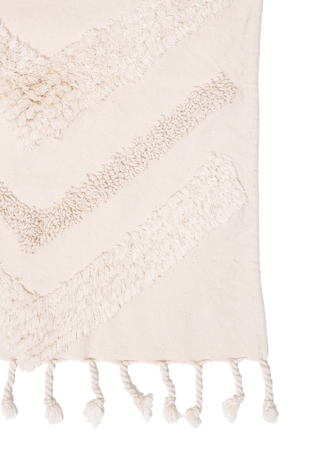LEO BOUTIQUE The Freya Boho Textured Throw | Natural TOFINO TOWEL