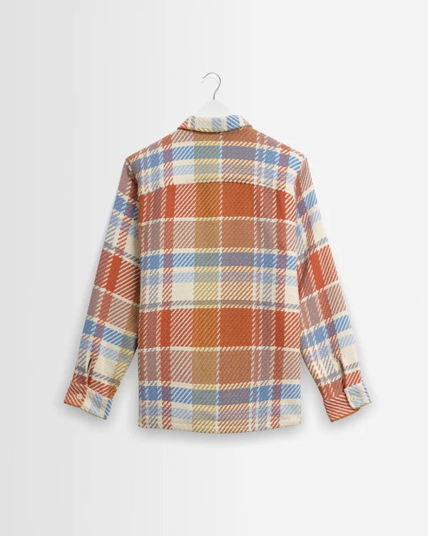WAX LONDON Whiting Overshirt | Blue Check And Pastel Multi LEO BOUTIQU…