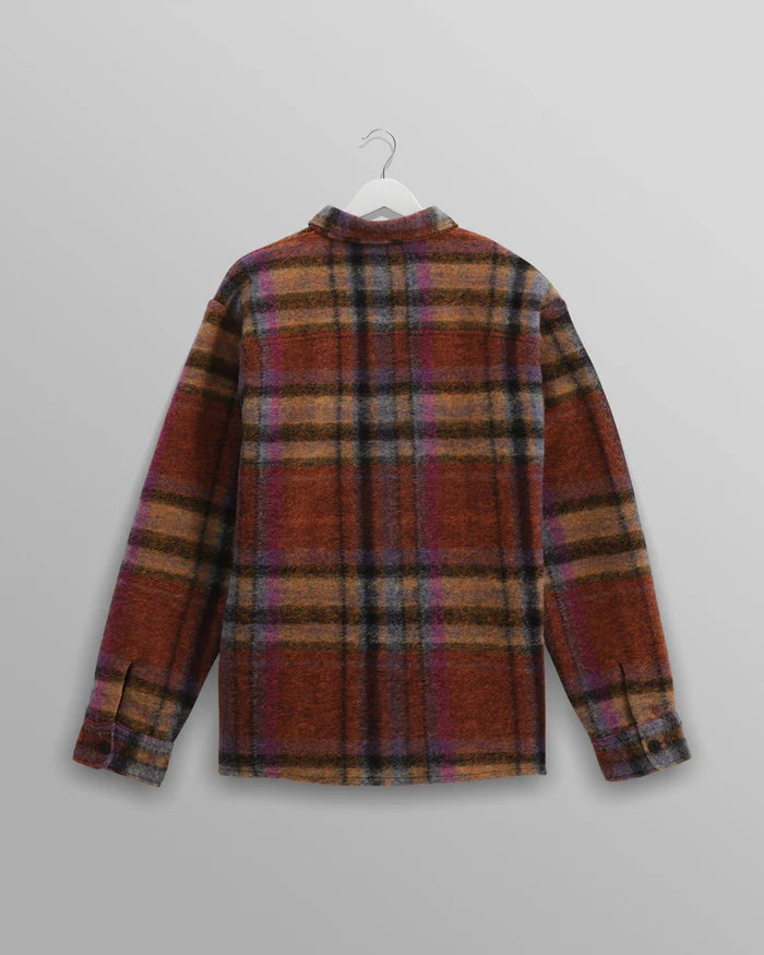 WAX LONDON Whiting Overshirt Wool Blend | Multicolour Check LEO BOUTIQUE