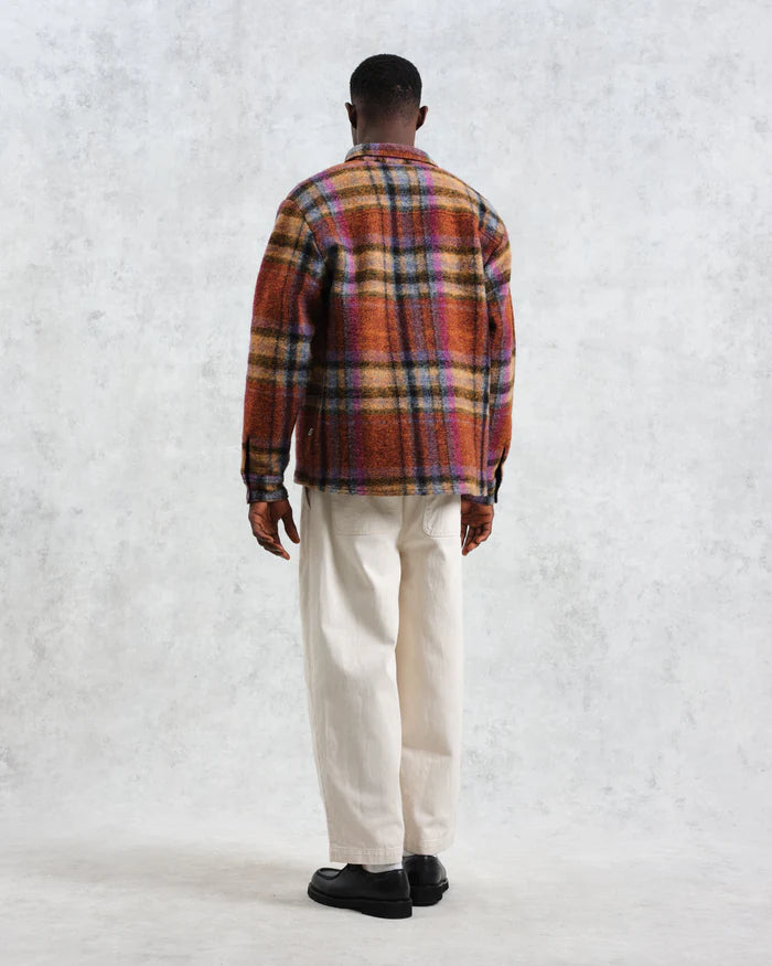 WAX LONDON Whiting Overshirt Wool Blend | Multicolour Check LEO BOUTIQUE