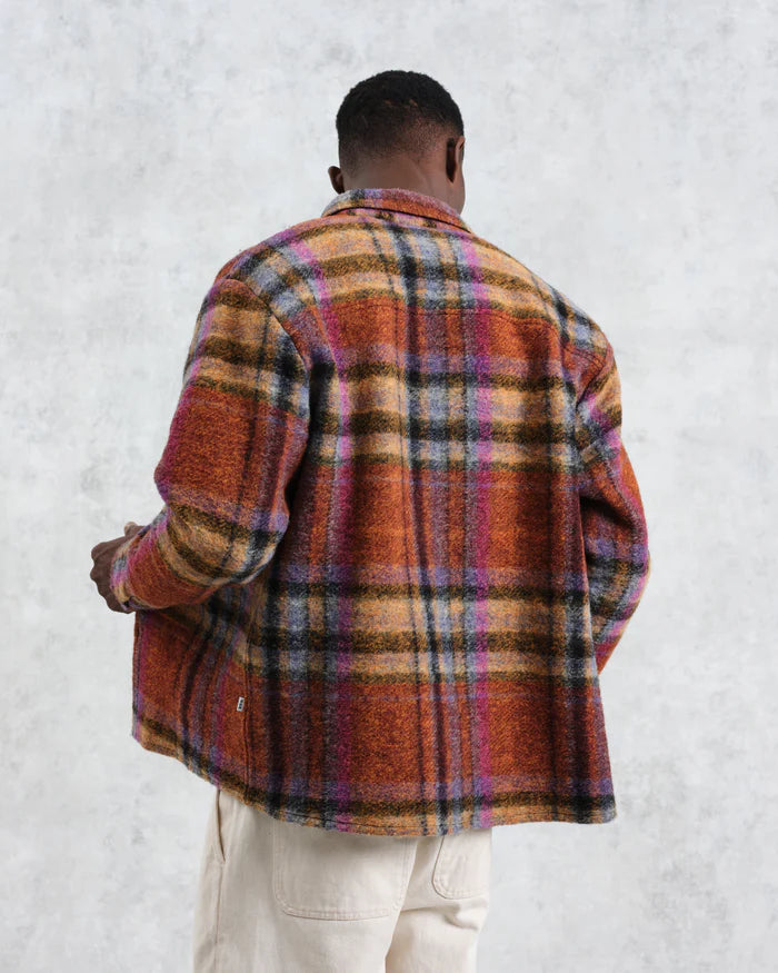 WAX LONDON Whiting Overshirt Wool Blend | Multicolour Check LEO BOUTIQUE