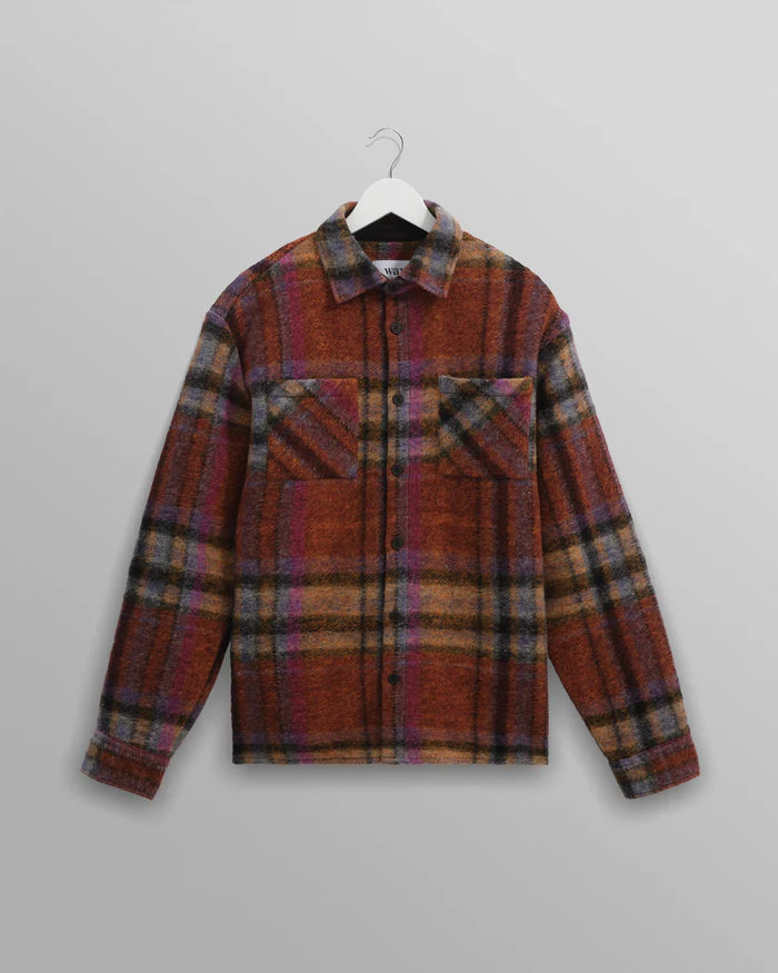 WAX LONDON Whiting Overshirt Wool Blend | Multicolour Check LEO BOUTIQUE