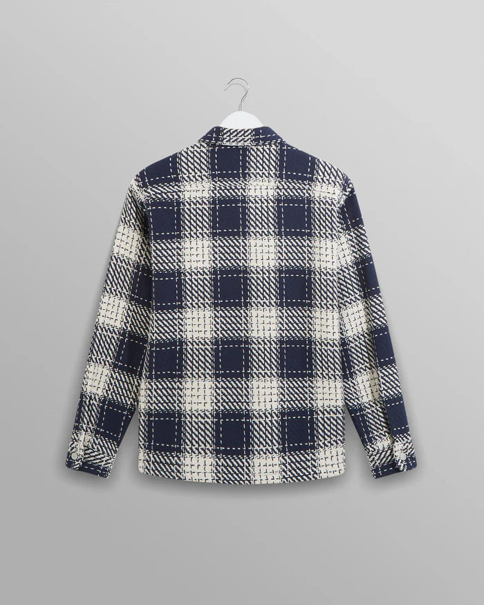 WAX LONDON Whiting Overshirt Marine Beatnik | Marine LEO BOUTIQUE